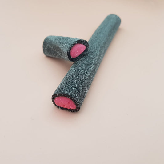 Finnish licorice stick - raspberry salmiak